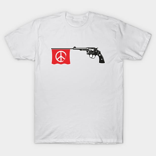 Peace Bang Gun T-Shirt by francescosalerno